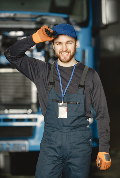 Professional plumber ready to service